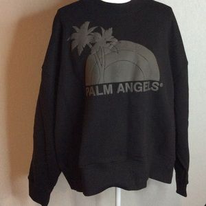 Palm Angels black sweatshirt. New without tags. XL